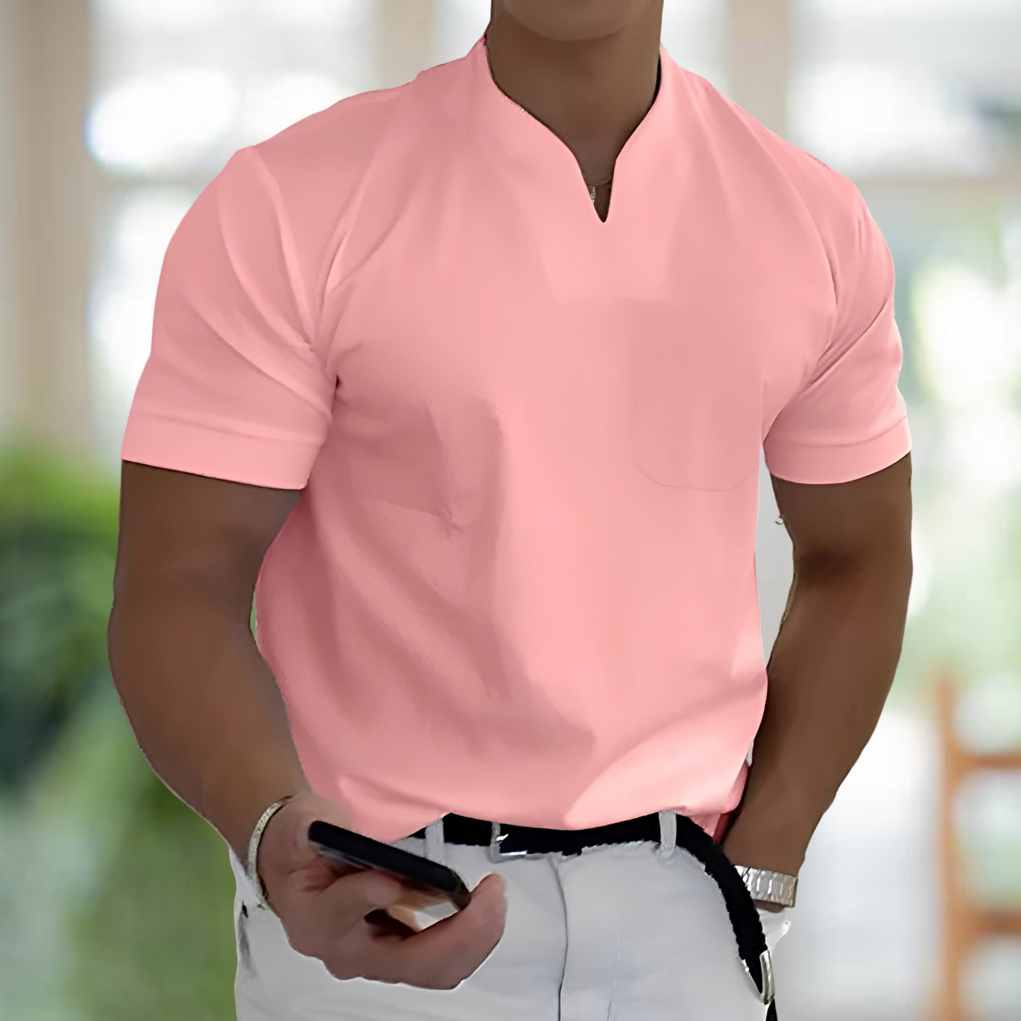 Jason – Krátký rukáv Business-Fitness tričko pro muže