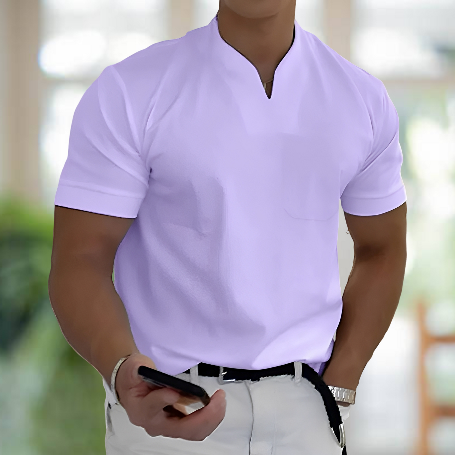 Jason – Krátký rukáv Business-Fitness tričko pro muže