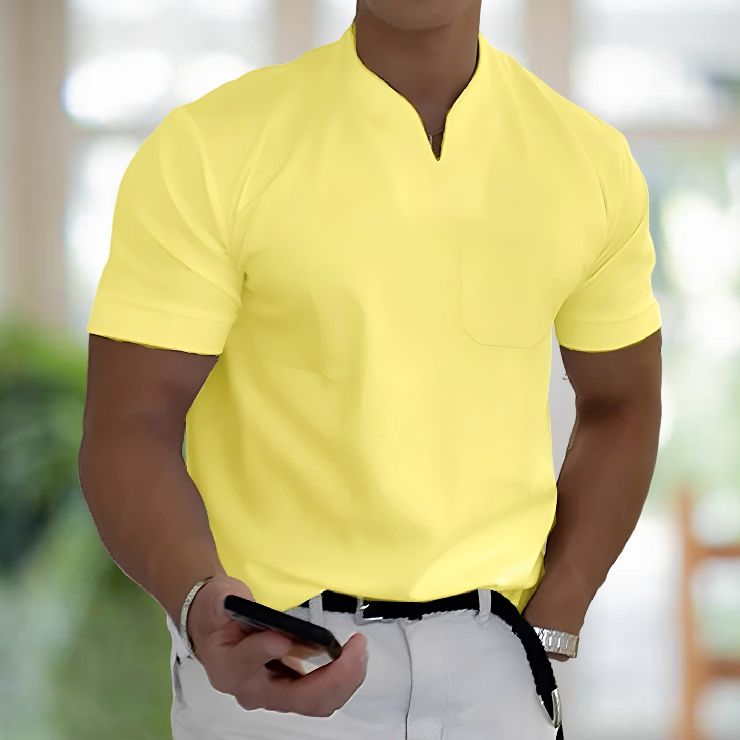 Jason – Krátký rukáv Business-Fitness tričko pro muže