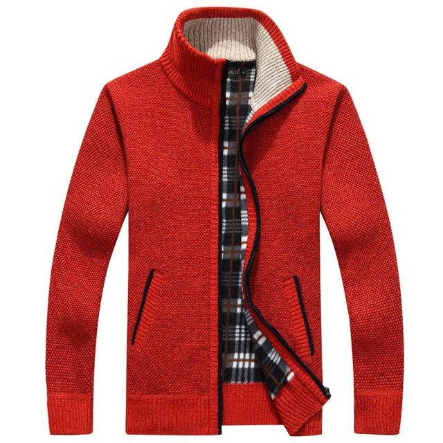 Iker – Pánská pletená bunda s fleece podšívkou