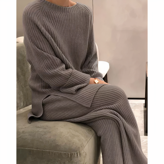 Samantha – Souprava ležérní pletené svetr & kalhoty
