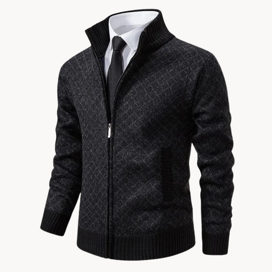 Julien – Svetr s Rolákem z Jacquard Pleteniny
