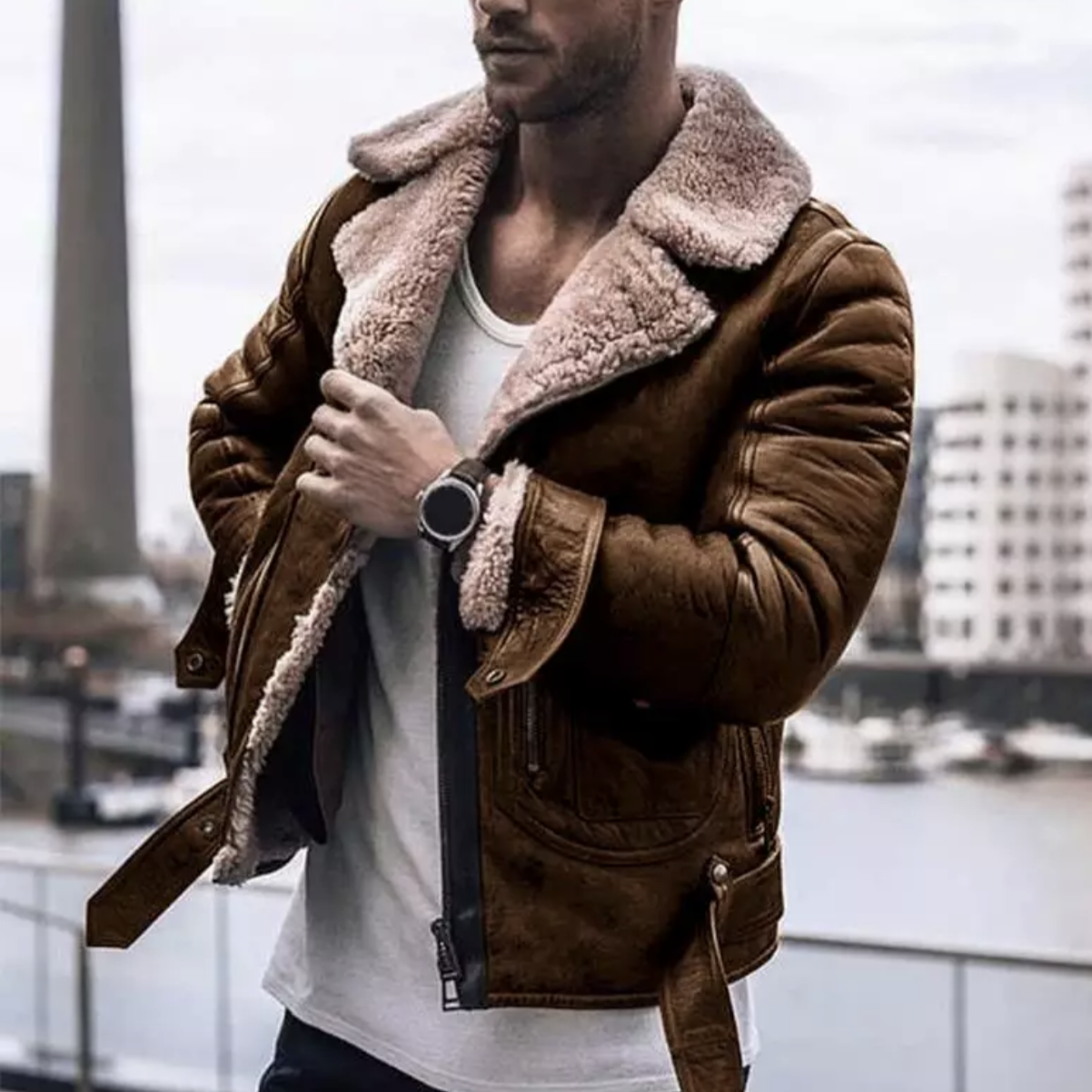 Reginald – Teplá Pánská Zimní Bunda Designerský Styl