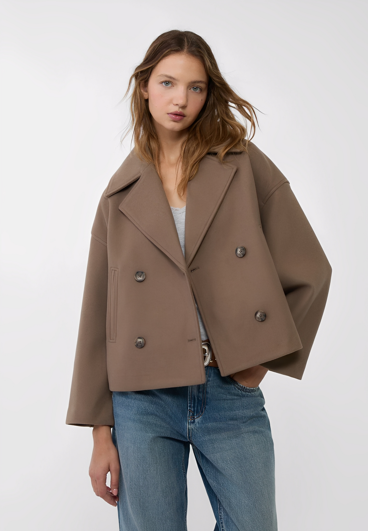 Claire – Krátké Elegantní Dvojřadé Sako